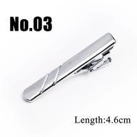 Nuevo Clips para corbata clásicos simples de 4cm, accesorios de Pin diario de Metal para hombre, regalo - details 5