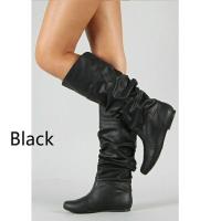 Botas largas planas para mujer, zapatos informales a la moda, Otoño e Invierno - details 2