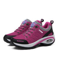 Zapatillas deportivas con cámara de aire para mujer, zapatos atléticos para caminar, transpirables, con cordones, de plataforma alta, informales - details 22