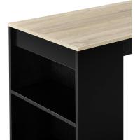 Elegante Mesa de Bar de Bistro 110 x 50 x 103cm Barra de Cocina Alta con 3 Estantes - details 10