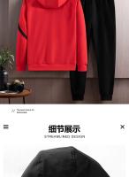 Ropa deportiva para hombre, traje informal con capucha, cárdigan para correr, conjunto de 2 piezas, Otoño e Invierno - details 25