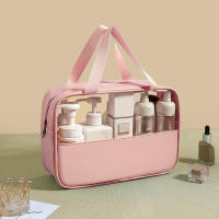 Bolsa De Maquillaje Transparente Y Resistente Al Agua De PU Gran Capacidad Bolsa De Almacenamiento Para Viajes Y Uso Diario - details 3