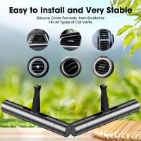Difusor de ambientador de coche personalizado, Clips de ventilación para decoración de coche, accesorios con 12 palos de recarga para coche, oficina, cocina, baño, casas de mascotas, 2 paquetes - details 4