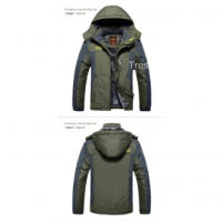 Chaquetas de esquí para hombre，Impermeable con forro polar cálido，Con tapa a prueba de viento，Adecuado para Senderismo y viajes - details 6