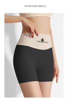 Pantis de Cintura Alta para Mujer Pantis de Ciclismo de Seda de Hielo Transpirables con Levantamiento de Cadera Pantis de Moda Floral sin Costuras con Nylon Exterior y Algodón Interior - details 19