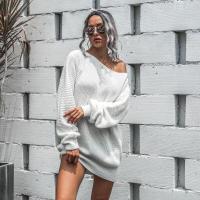 Vestido de ganchillo para mujer, corte holgado, un hombro, moda Otoño-Invierno 2025 - details 3