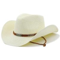 Sombrero de Vaquero de Ala Ancha Estilo Occidental de Paja para Hombres y Mujeres - details 6