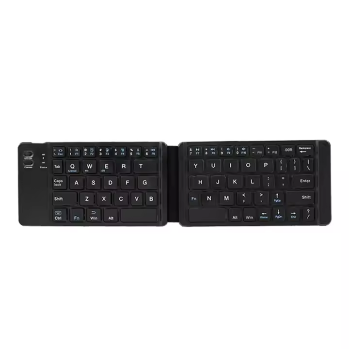 Teclado Bluetooth plegable para IPAD, tableta móvil, portátil, oficina, Mini teclado inalámbrico, almacenamiento, tres sistemas, universal - 1