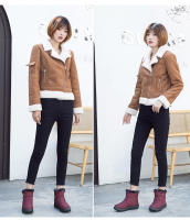 Botas de nieve cálidas de gran tamaño para mujer, además de zapatos de algodón impermeables de lana, botas cálidas impermeables de corte medio - details 8