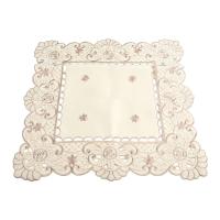ENCE Mantel rectangular, ovalado, cuadrado, blanco de alta calidad, decoración floral para restaurante, 1 pieza - details 6