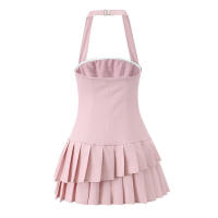 Vestido de tirantes plisado con empalme de moda, estilo francés, puro deseo, temperamento, novedad de verano 2025 - details 6