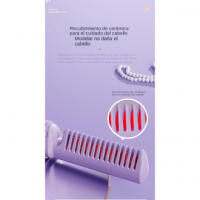 Alisado de cabello sin cable peine portátil cuidado del cabello inteligente Control de temperatura alisado Clip antiestático - details 4