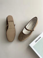 Zapatos Mary Jane Retro de Diseño Coreano Acabado Redondo de Cabeza con Hebilla de Terciopelo para Mujer - details 25