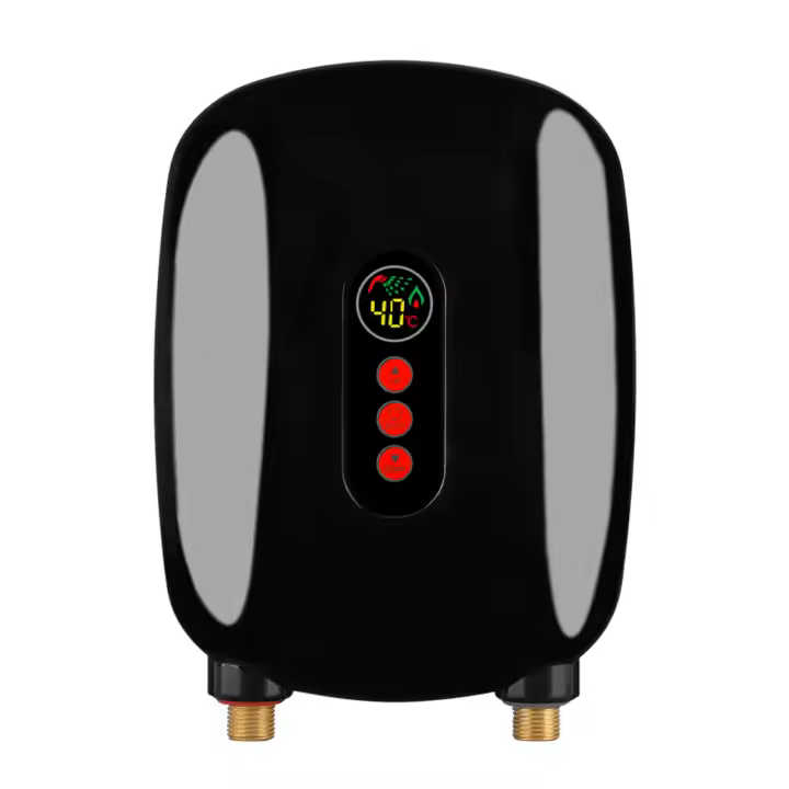 Mini Calentador de Agua Eléctrico Sin Rápido 6500W, Corte Automático de Seguridad, Pantalla Táctil de Cocina - 1