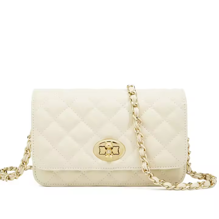 FOXER-Bolso cruzado de cuero dividido para mujer, bandolera de hombro con solapa, a la moda - 1