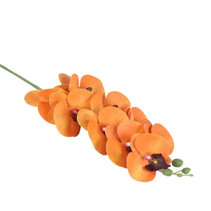 Rama de Phalaenopsis Artificial de 9 cabezas, 98cm, impresión 3D, orquídeas de polilla falsas, planta verde de lujo grande, sala de estar y balcón - 1