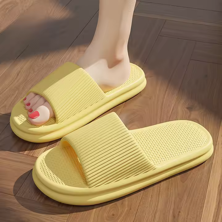 Casa interior masaje inferior zapatillas de baño baño antideslizante de las mujeres zapatillas frescas - 1