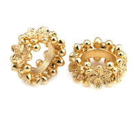 Cuentas espaciadoras de latón con flores de 6MM 8MM 10MM color oro de 18K, cuentas de gran tamaño para pulseras, cuentas de alta calidad para la fabricación de joyería DIY y collares. - details 13
