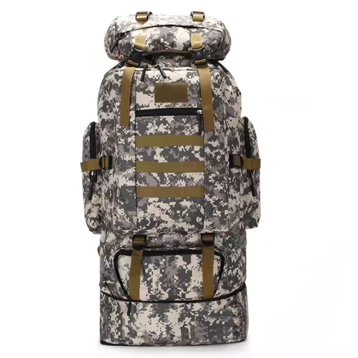 Bolsa de senderismo para deportes al aire libre, mochila de viaje para acampar de gran capacidad, ampliable - 1