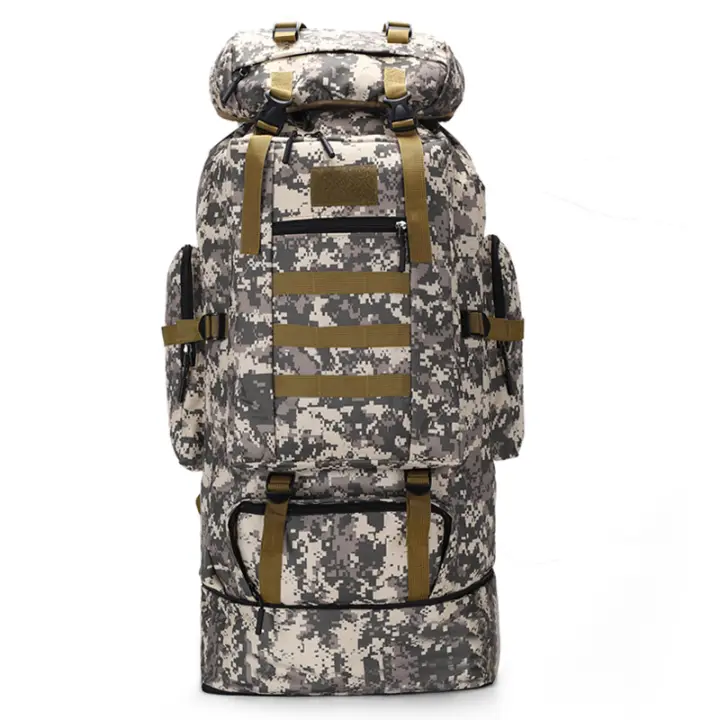 Bolsa de senderismo para deportes al aire libre, mochila de viaje para acampar de gran capacidad, ampliable - 1