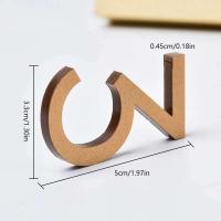 Placa autoadhesiva de Color dorado con dígitos 3D para casa, buzón para exteriores, dirección de habitación de Hotel, pegatina de número de puerta - details 0