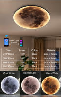 Lámparas de Pared LED Modernas Luz Interior de Placa de Luna para Decoración del Hogar - details 1