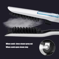 Professional Steam Straightener Brush Salon Wet Dry Fast Ionic Steampod Flat Iron Hair Straightener - details 5