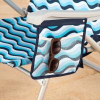 Silla de Playa Plegable, 64x63x43/105 cm, Aluminio y poliéster, 5 Posiciones, con Asas de Mochila, Reposabrazos y Bolsillos Laterales, Antivuelco, Resistente y Ligera, Modelo Aruba (62416) - details 5