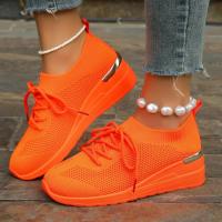 Zapatillas de deporte informales para mujer, zapatos de malla transpirables con cordones, Tenis de plataforma para caminar y correr, moda de verano - details 19