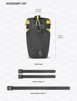 Rhinowalk-portabotellas de agua para bicicleta, bolsa de bolsillo con aislamiento para manillar de bicicleta, bolsa de herramientas para viajes de turismo, compatible con bicicleta de montaña y carretera - details 5