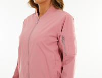 MAGCOMSEN-chaquetas Bomber para mujer, chaqueta informal con cremallera, abrigo cortavientos impermeable, prendas de vestir con 3 bolsillos, otoño - details 8