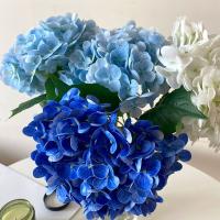 Flor de hortensia Artificial Multicolor, accesorios de flores de simulación de tacto Real DIY, pétalos de seda, plantas realistas, suministros para fiestas - details 3
