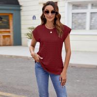 Blusa de Estilo Coreano Vintage para Mujer Cuello Redondo, Mangas Cortas, Moda Joven, Tops de Mujer Alta - details 26