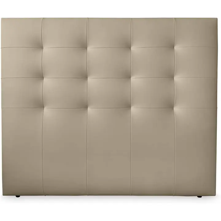 DUÉRMETE ONLINE Cabecero París Acolchado, Tapizado en Polipiel de Alta Gama, Blanco, 100 x 120 cm (Cama 90) - 1