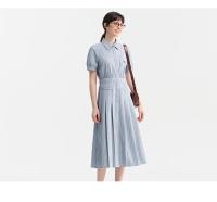 Vestido Largo con Encaje Semir para Mujer Vestido de Moda de Verano 2024 con Cintura Pleada y Cuello de Gorro - details 7