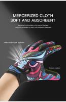 Guantes de ciclismo con estampado al por mayor, guantes de senderismo con dedos completos, guantes de invierno de malla de GEL para mujer - details 5