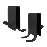 Gancho trasero para puerta de ducha de acero inoxidable, resistente al óxido, sin perforaciones, toallero para puerta de vidrio, colgador de albornoz antideslizante Simple - details 2
