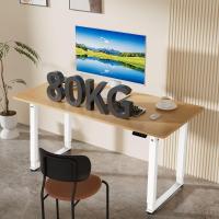 160x70cm Mesa Escritorio Elevable, Mesa Elevable Escritorio, Mesa Gaming Blanco, Secretaria Elevatoria, Memoria de Altura Ajustable, Adecuado para Estudiar, Trabajar, Juegos - details 11