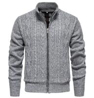 Cardigan de Pendiente de Lana de Cashmere Cuello Alto con Cremallera, Moda de Otoño e Invierno para Hombres - details 11