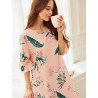 Moda Casual para Mujer DUTRIEUX Vestido Largo con Borde de Encaje Impreso - details 5