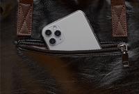 Bolso de piel sintética con asa superior para mujer, bandolera femenina de gran capacidad, diseño de lujo - details 19