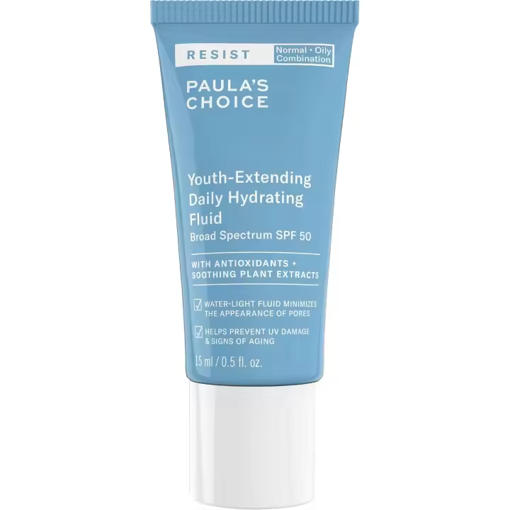 Paula's Choice RESIST Crema hidratante facial fluida hidratante diaria SPF 50, protección UVA UVB, manzanilla y vitamina E, ligera - 1