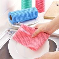 Rollo desechable de 1/3/5 piezas para cocina, paño de limpieza para una persona perezosa, tela no tejida - details 1