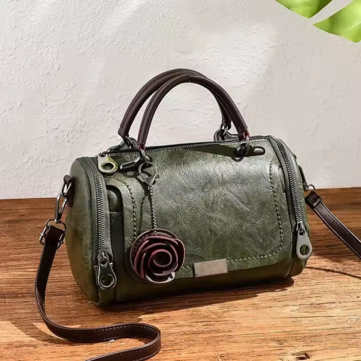 Bolso cruzado de gran capacidad para mujer, bandolera de un solo hombro, a la moda, Vintage, combina con todo - 1