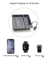 Cargador inalámbrico QI para automóvil Panel de carga rápida para teléfono móvil Accesorios de interior para Mitsubishi Xpander/ Xpander Cross 2024-2017 Normal goods Made in China - details 3