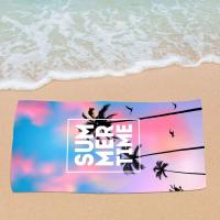 Toalla de playa de microfibra, Toalla de baño absorbente, protector solar grande de secado rápido para adultos, viajes, piscina, patrón de flamenco Datura - details 10