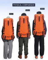 Mochila de escalada para acampar con cubierta para lluvia, gran capacidad, deportes al aire libre, senderismo, montañismo, paquete de hidratación - details 10