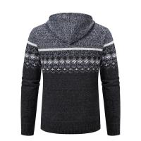 Chaqueta cálida de otoño e invierno para hombre, cárdigan de punto con capucha y chaqueta de algodón polar - details 3