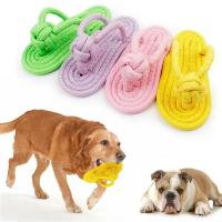 Juguete masticable de algodón para perros Cuerda de zapato interactiva para perros pequeños y grandes Juguete dental para mascotas Suministros para mascotas - details 0