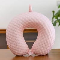 Almohada de seda en forma de U para el verano Almohada cervical fresca para viajes - details 1